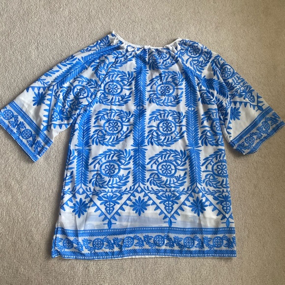 Vici Blue and White Embroidered Dress NWT - Picture 6 of 7